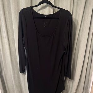 Asymmetrical body con dress